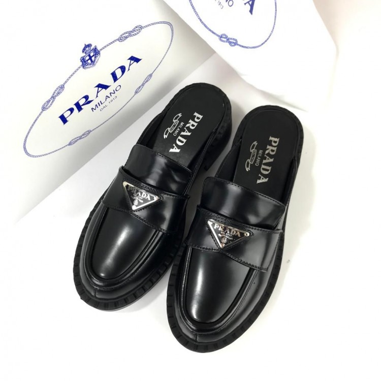 PRADA DERBY CLOG MULE SİYAH